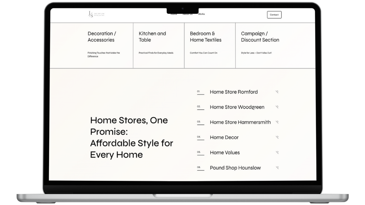 JSC STF - Corporate Website & Professional Services