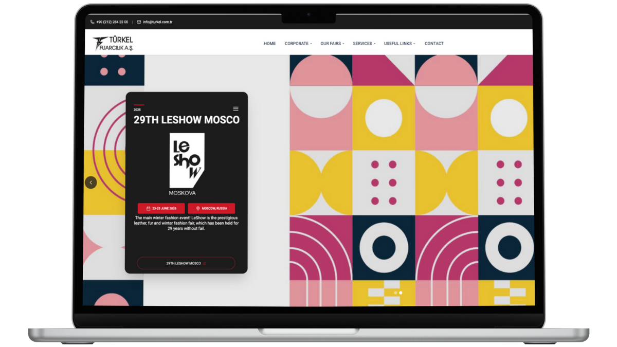 Türkel Fuarcılık - Corporate Website & Fair Management System
