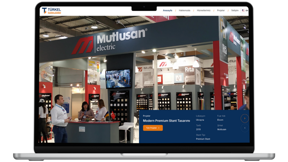 Türkel Global Stands - Portfolio Website & Exhibition Showcase